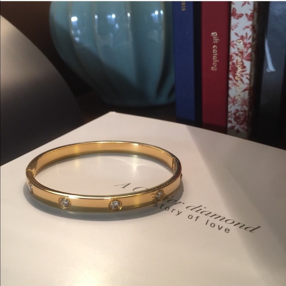 Love Jewelry - LOVE look bracelet gold crystal diamonds